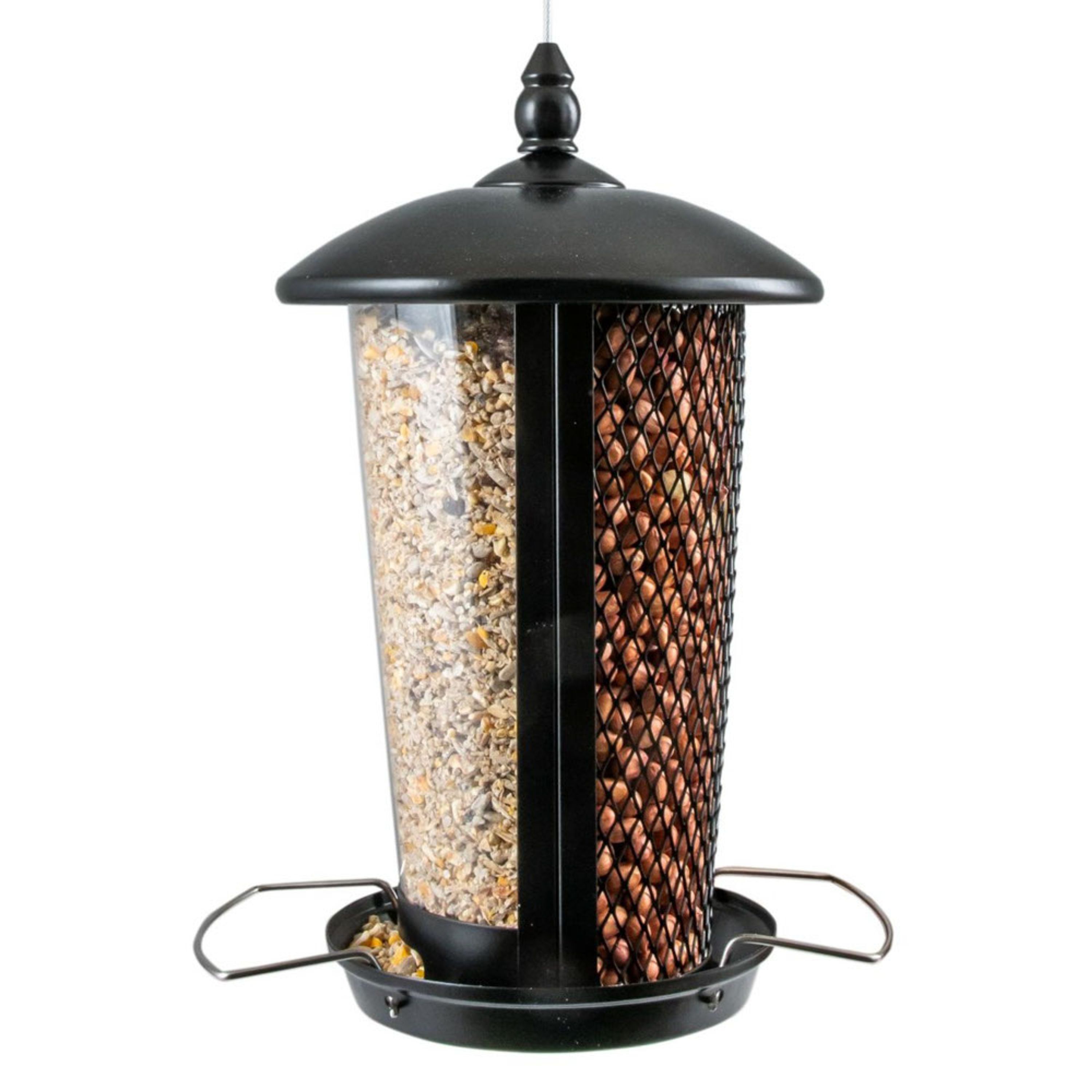 2-in-1 Futtersäule Evia - schwarz | CJ Wildlife